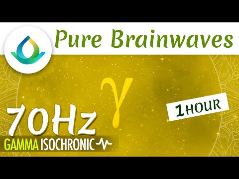 Gamma Waves Isochronic Tones (70 Hz - PURE) | 1H for Inspiration