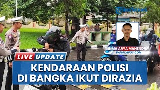 Polisi Razia Polisi saat Operasi Zebra Menumbing, Kendaraan Personel Polres Bangka Dirazia Propam