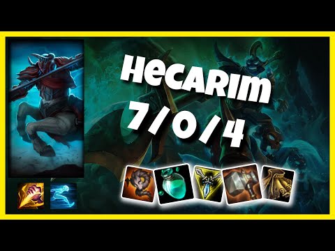 KOREAN Challenger Hecarim JUNGLE (7/0/4) vs EKKO Gameplay Replay - Patch 10.18