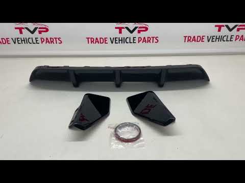 Fits BMW X6 F16 2015-2019 Rear Bumper Diffuser Spoiler Gloss Black video