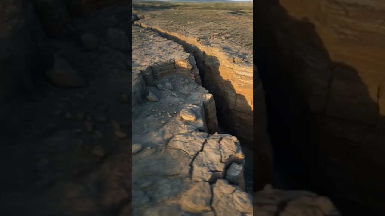 Geological Fault #tectonic #seismic #geology #shorts