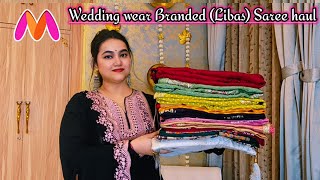 Wedding Wear Branded (Libas) Saree haul From Myntra @PoojaRikichoyal 