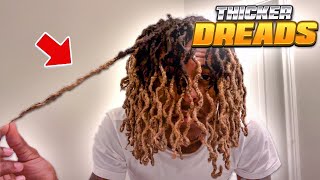 Do This If You Want THICKER Dreadlocks | 5 Tips To Thicker locs *beginning stages*