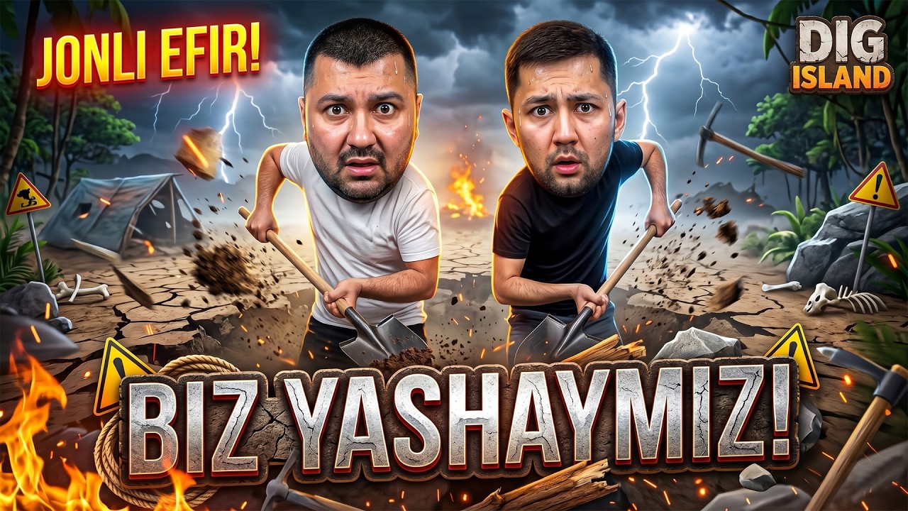 🏝️ BIZ YASHAYMIZ! — DIG ISLAND #1 (Jonli Efir)
