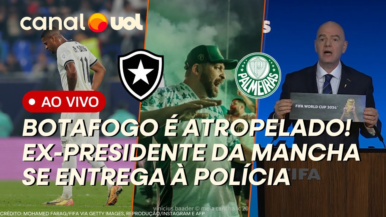 🔴BOTAFOGO CAI PARA O PACHUCA; EX-PRESIDENTE DA MANCHA SE ENTREGA + SEDES DA COPA DO MUNDO REVELADAS