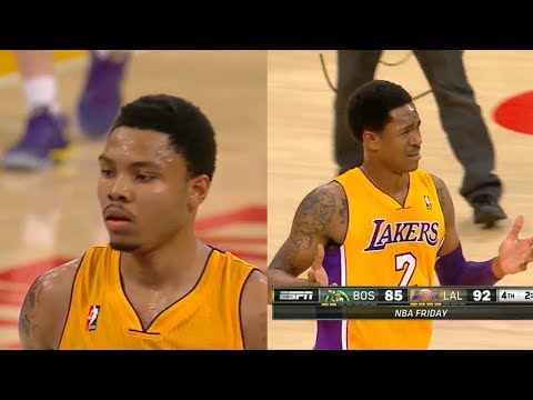 2014.02.21 - Kent Bazemore & MarShon Brooks (Lakers Debut) Full Combined Highlights vs Celtics