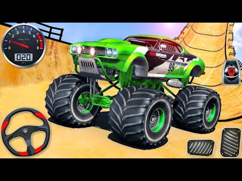 US Monster Truck Impossible Stunt Races - Crazy Car Mega Ramp Racing - Android GamePlay #3
