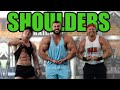 Shoulder Workout at AKA Thailand Gym! | Ryan Crowley & Walter Veale BodyBuilders