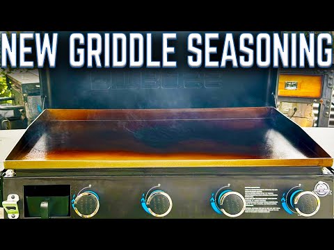 LET'S SEASON THE NEW GRIDDLE! PIT BOSS DELUXE 4 BURNER GRIDDLE   UNBOXING AND HOW TO SEASON