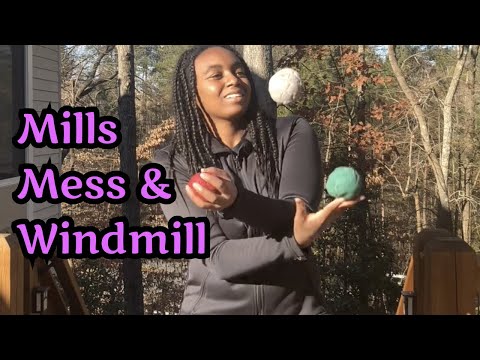 How to Juggle Mills Mess & Windmill (Intermediate Tutorial)