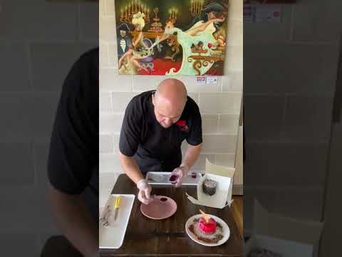 Sabor Dessert Bar - Red Berry Web & Black Forest plating up