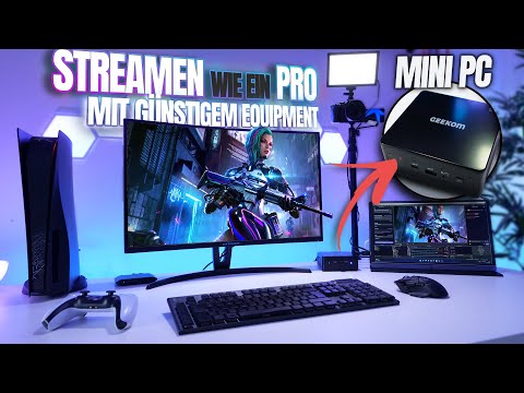 The perfect & cleanest streaming setup for console & PC gamers! Geekom Mini PC
