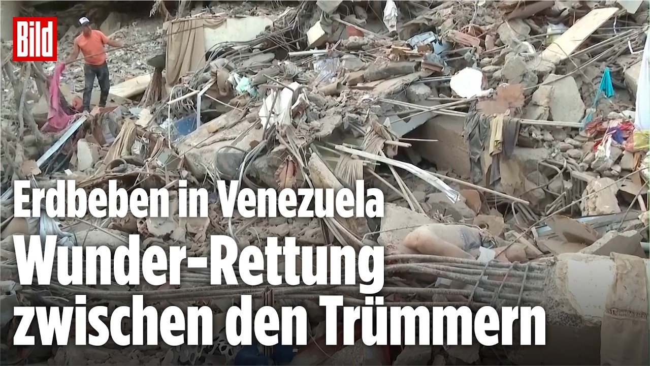 Erdbeben in Venezuela: Helfer ziehen Baby aus den Trümmern – Angehörige suchen nach Überlebenden