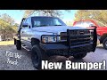 BOUGHT A NEW COW PUSHER BUMPER THAT ACTUALLY FITS THE TRUCK