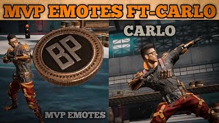 MVP SHOWCASE FT-CARLO ||MVP EMOTES ||MVP MASTER CARLO ||MVP COLLECTION