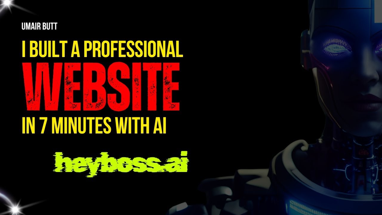 I Built a Professional Website in 7 Minutes with AI (HeyBoss AI First Look)