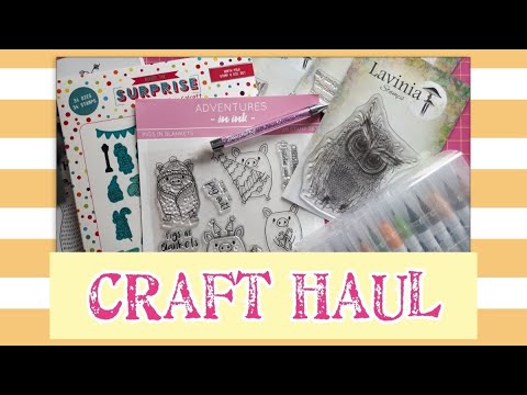 My first CRAFT HAUL in ages! (Lavinia Stamps - Craftstash - Amazon)