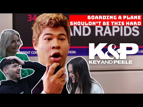 BRITISH FAMILY REACTS | Key and Peele - Boarding A Plane Shouldn't Be This Hard!