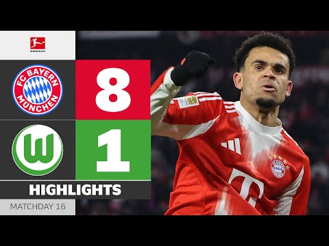 Resumen Bayern München vs Wolfsburg Jornada 16