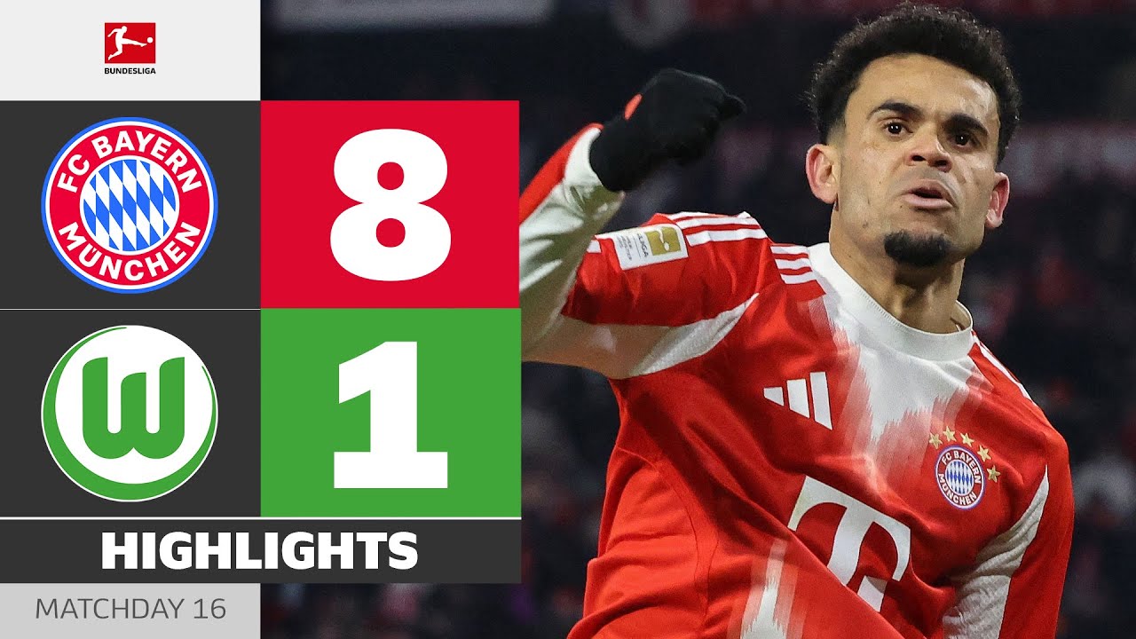 Flying Start Into New Year! | FC BAYERN - VFL WOLFSBURG | Highlights | Matchday 16 – Bundesliga