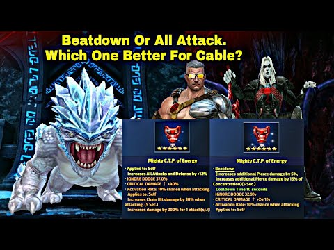 Reforge Ctp Energy Which Roll Perfect For Cable? Beatdown Or All Attack - Marvel Future Fight