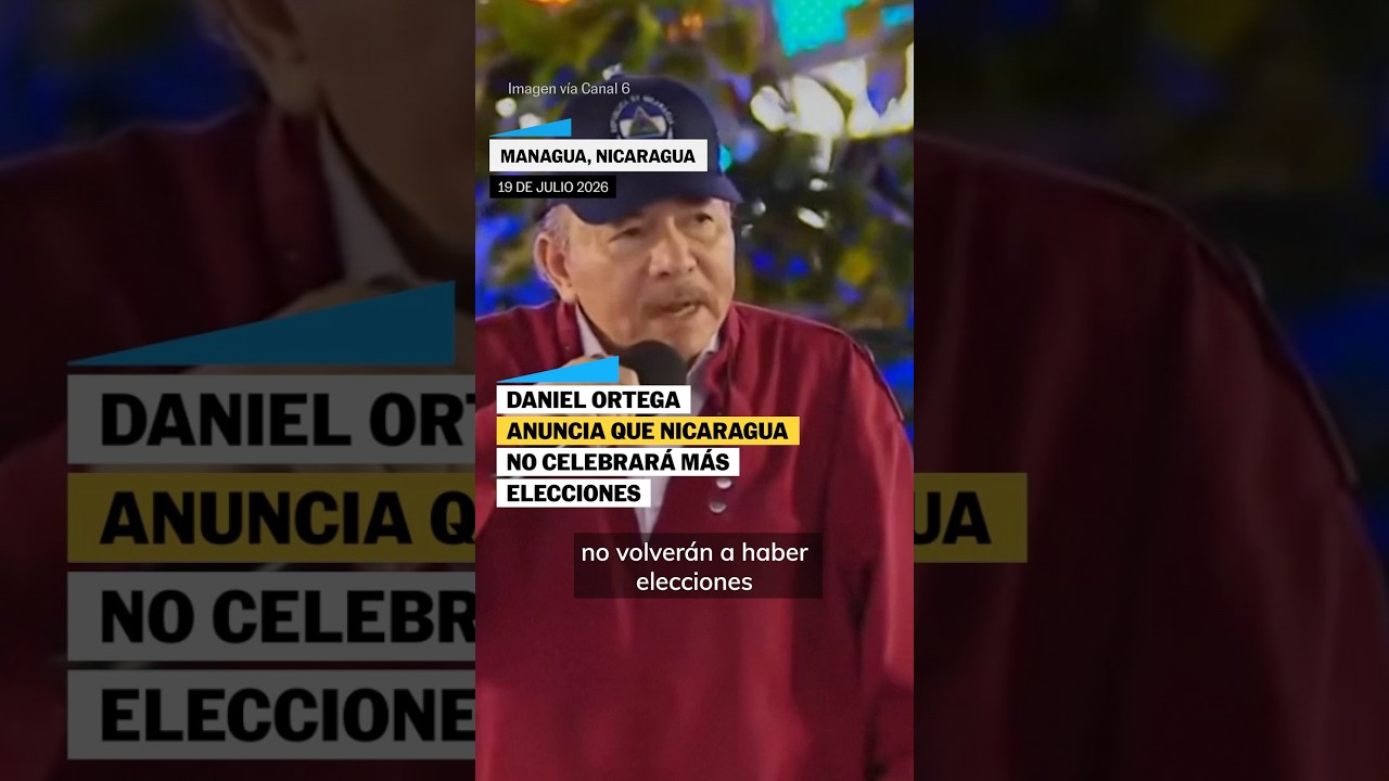 DANIEL ORTEGA anuncia que NICARAGUA no celebrará más elecciones #shorts