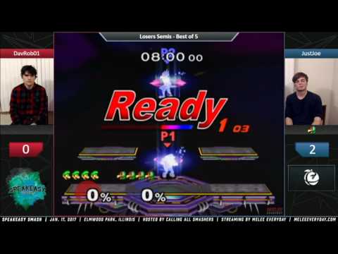 Speakeasy Smash [1/17/17] - DavRob01 (Luigi) vs. JustJoe (Falco) - SSBM - Losers Semis