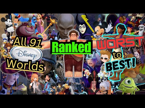 Ranking EVERY Disney World Across the KINGDOM HEARTS Series WORST to BEST