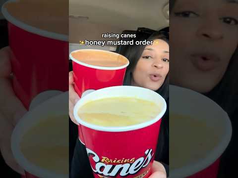 My canes honey mustard order 😮
