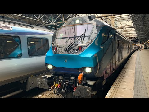 Class 68 68032 Destroyer TPE Departing Manchester Victoria
