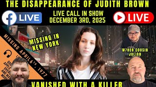 ***LIVE***Vanished with a killer: The disappearance of Judith Brown 📱