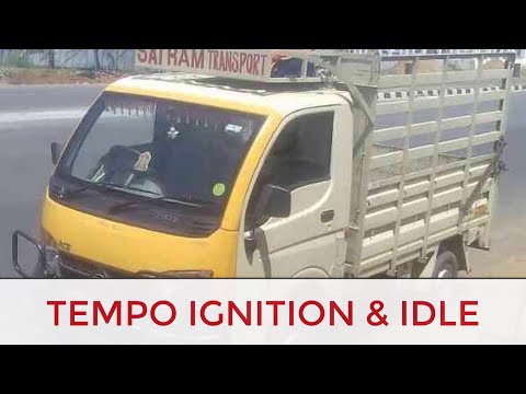 Tempo Trailer| start Idle And Turned off|Ignition|3 wheeler|Auto|Roadside perspective|Sound Effect