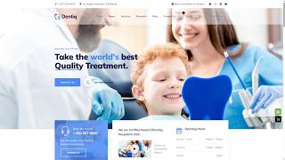 Dentiq Dental WordPress Theme Demo + Full Website Setup for $200 | Hosting + Domain + Theme