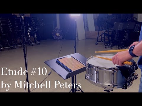 Etude #10 | Intermediate Snare Drum Studies by Mitchell Peters