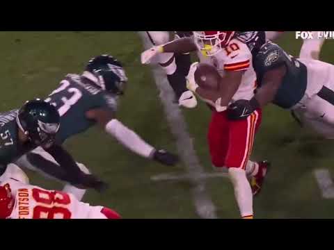CJ Gardner-Johnson HUGE HIT on Isiah Pacheco | Chiefs vs Eagles | Super Bowl 58