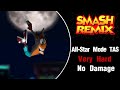 Smash Remix TAS Crash All Star Mode Very Hard No Damage