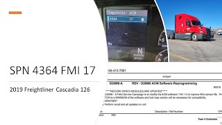 Freightliner Cascadia SPN 4364 FMI 17