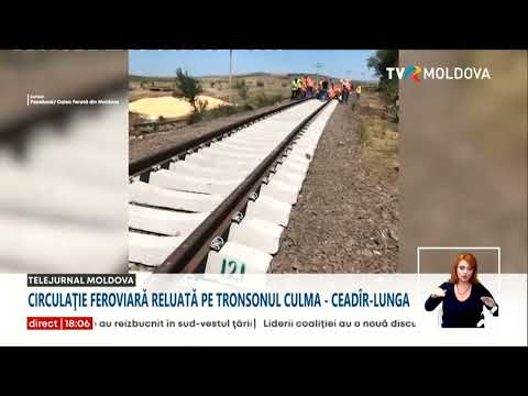 Circulația feroviară a fost reluată pe tronsonul Culma-Lunga