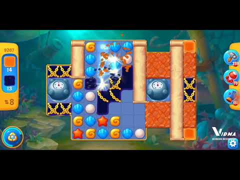 Fishdom. 9207 level no boosters and diamonds. 13 moves