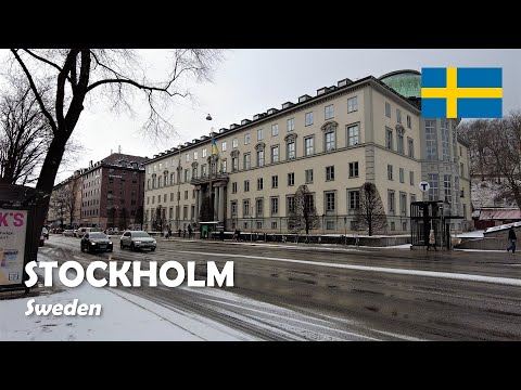 Stockholm, Sweden. Walking at Sveavägen. 4K