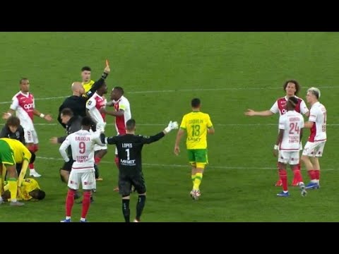 Aleksandr Golovin Carton Rouge 🟥 | Monaco vs Nantes | Résumé & Buts | Ligue 1 26/2027