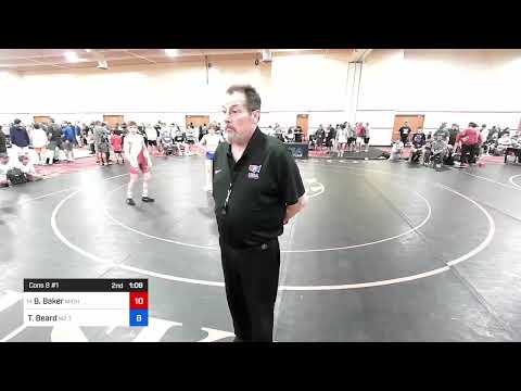48 Kg Cons 8 #1 - Brady Baker, Michigan West Wrestling Club Vs Thunder Beard, M2 Training Center 0