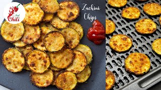 Crispy Air fryer Zucchini chips | Easy Air fryer recipes | ASMR Cooking