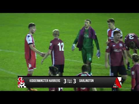 Kidderminster Harriers 3-3 Darlington - Vanarama National League North - 2017/18