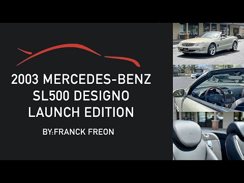 2003 MERCEDES-BENZ SL500 DESIGNO LAUNCH EDITION!