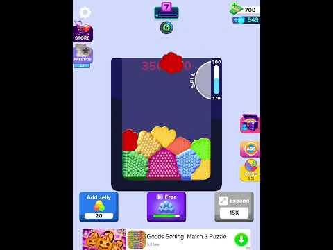 Playing merge the jelly