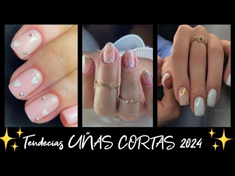 UÑAS  CORTAS 2024 TENDENCIA #diseñosdeuñas #tendency #desingnails #tendenciaenuñas #uñas2024 #nails