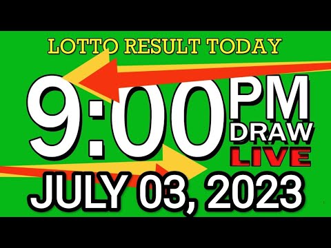 LIVE 9PM LOTTO RESULT TODAY JULY 03, 2023 LOTTO RESULT WINNING