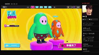 SHINの「FALL GUYS 」初見プレイ生配信#1-2