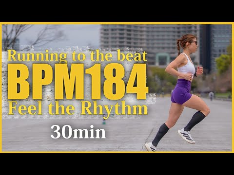 Playlist for running at 184 BPM. Rhythm awareness makes it easier.